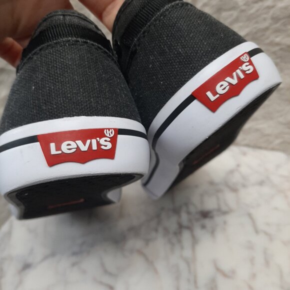 Levi’s 517341A48 Man's Black Charcoal Canvas Athletic Skater Shoes US 9 - Picture 7 of 7